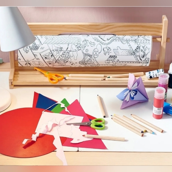 IKEA MALA Tabletop 18" Paper Roll Holder + Paper Roll - Picture 2 of 4